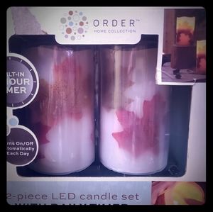 2 piece LED candle set.